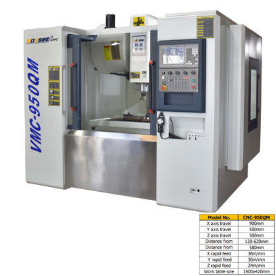 금속을 위한 인더스트리얼 VMC 3 주축 CNC 수직형 머시닝 센터 400 킬로그램 최대 부하